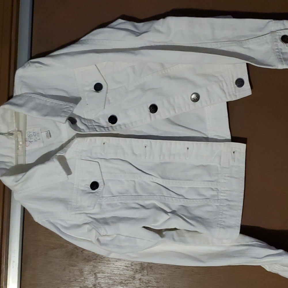 Children's Place Girls White Jean jacket